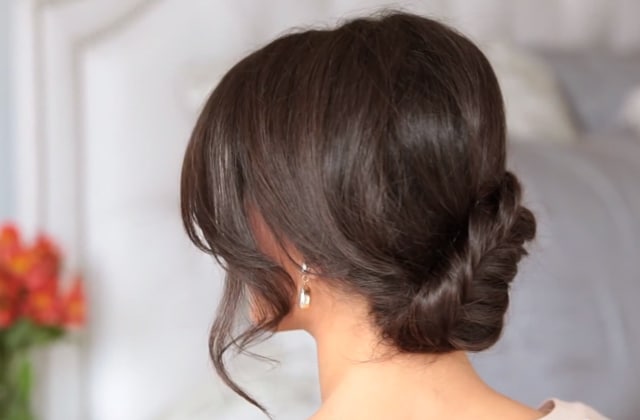 chignon pour idée de coiffure sur femme plus agée