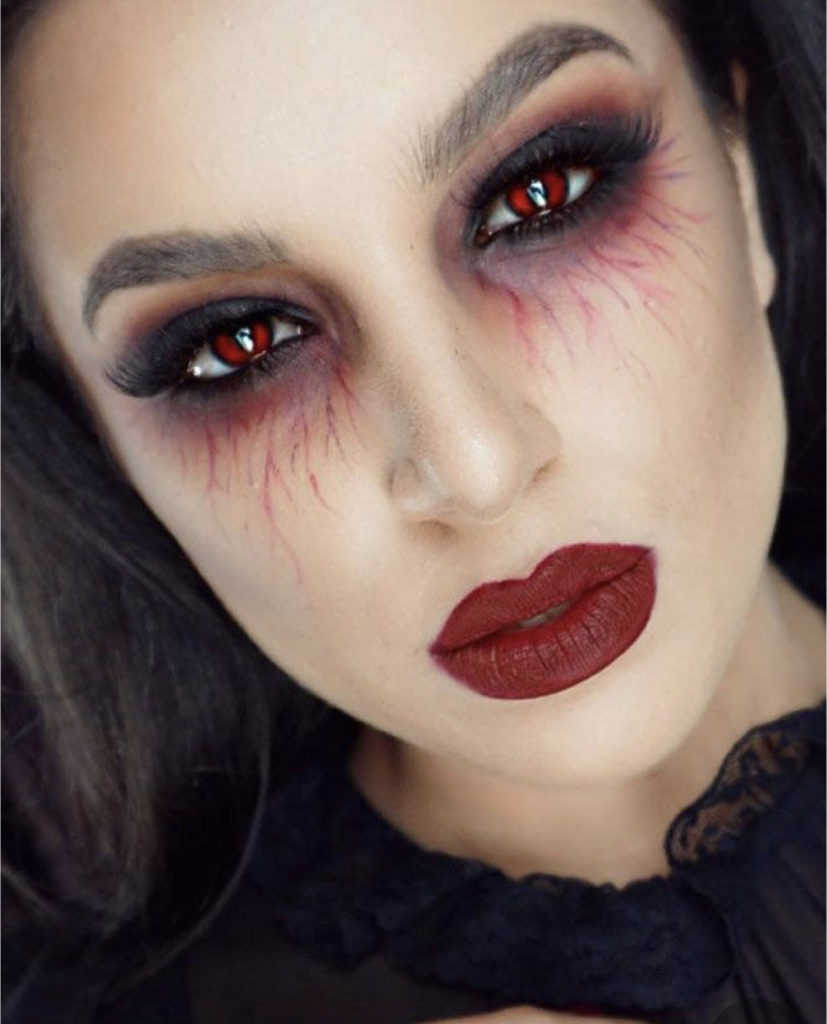 maquillage halloween facile vampire