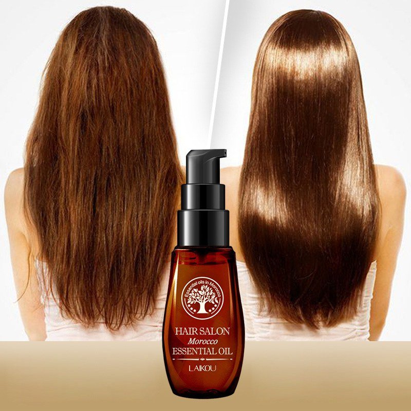 les bains d'huile sur les cheveux