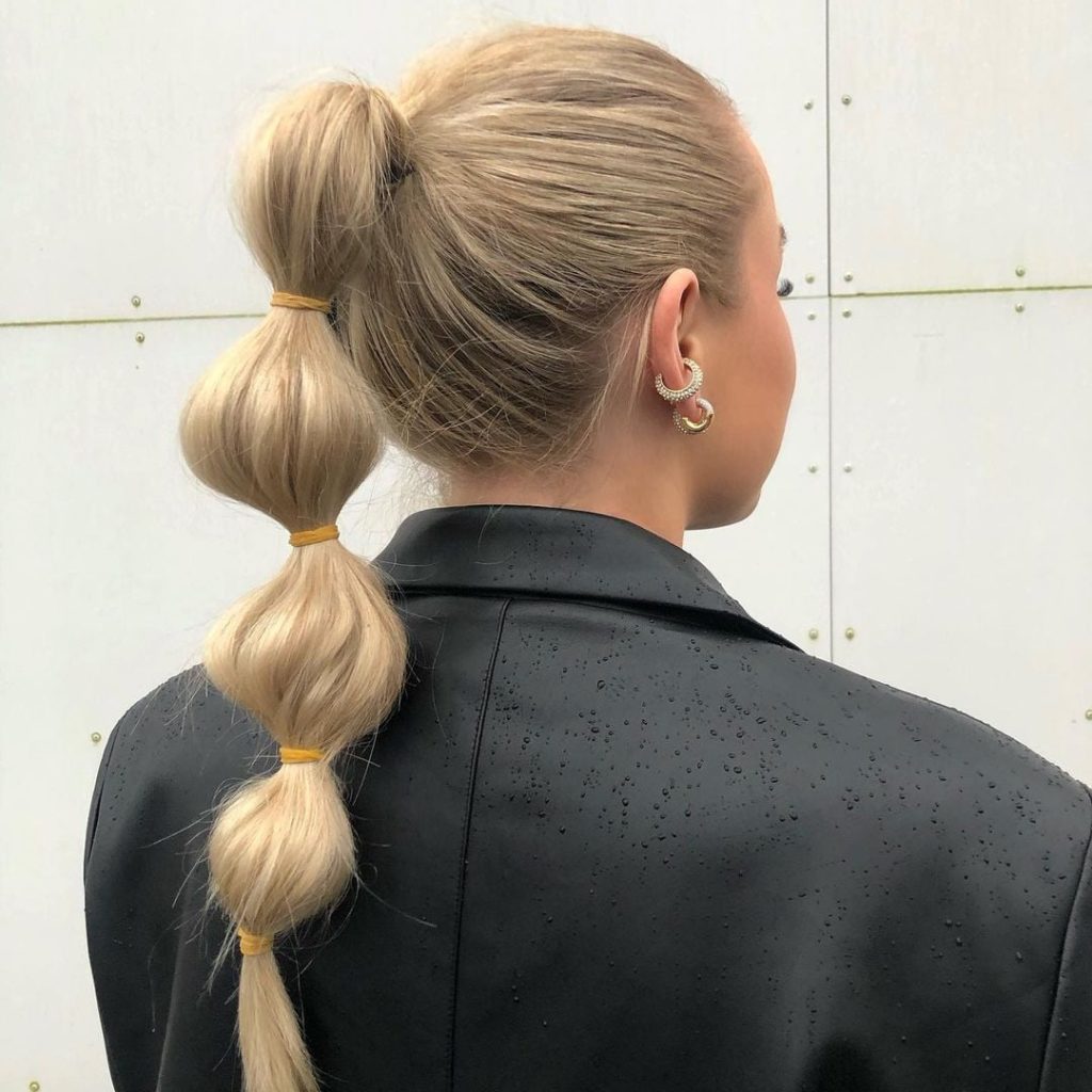 La bubble ponytail