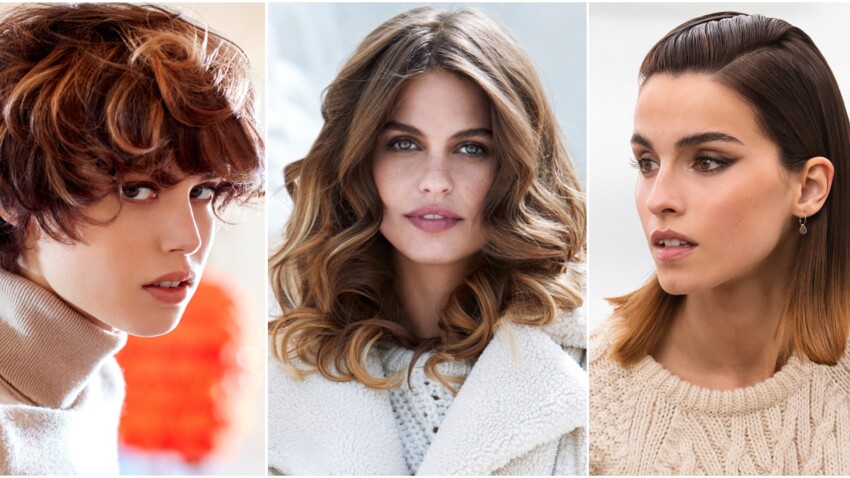 Femme cheveux bouclés volumineux