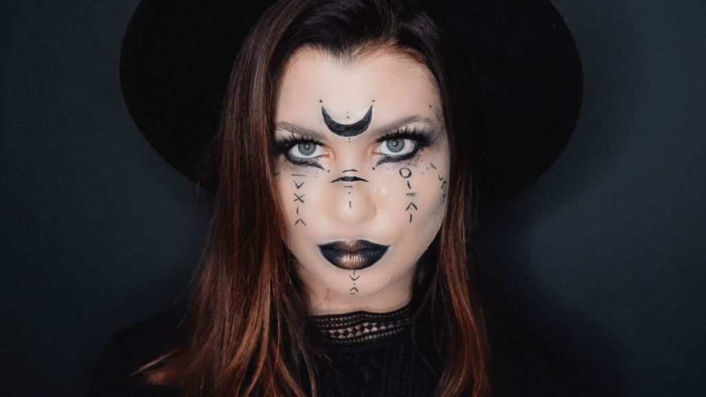 Le maquillage d’Halloween de sorcière