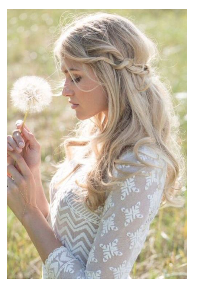 Coiffure pour mariage cheveux longs